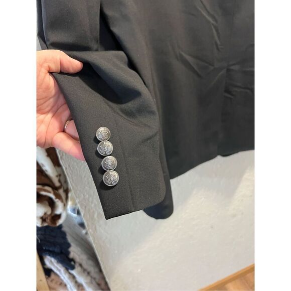 Michael Michael Kors Black Tux Top Men’s Size 50R 54% Polyester 44% Wool 2% Elas - Picture 12 of 16